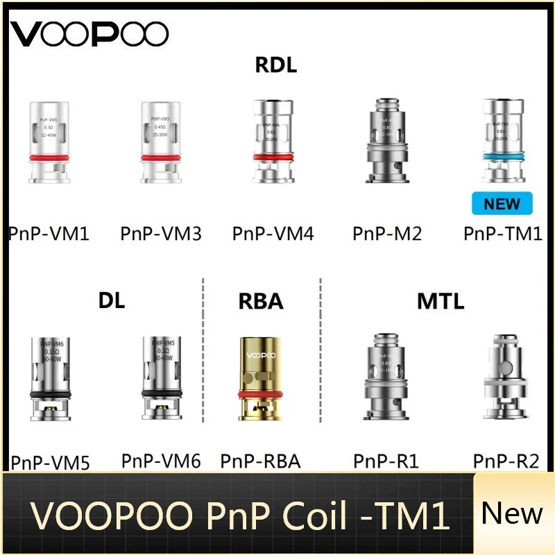 5 шт./упак. VOOPOO PnP спираль для электронной сигареты | Электроника