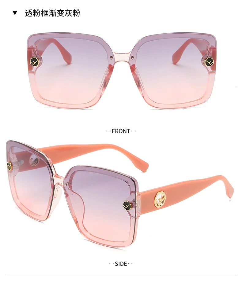 Новинка, квадратные солнцезащитные очки для женщин, роскошные брендовые дизайнерские солнцезащитные очки с буквенным принтом, женские очки Oculos De Sol Feminino Gafas