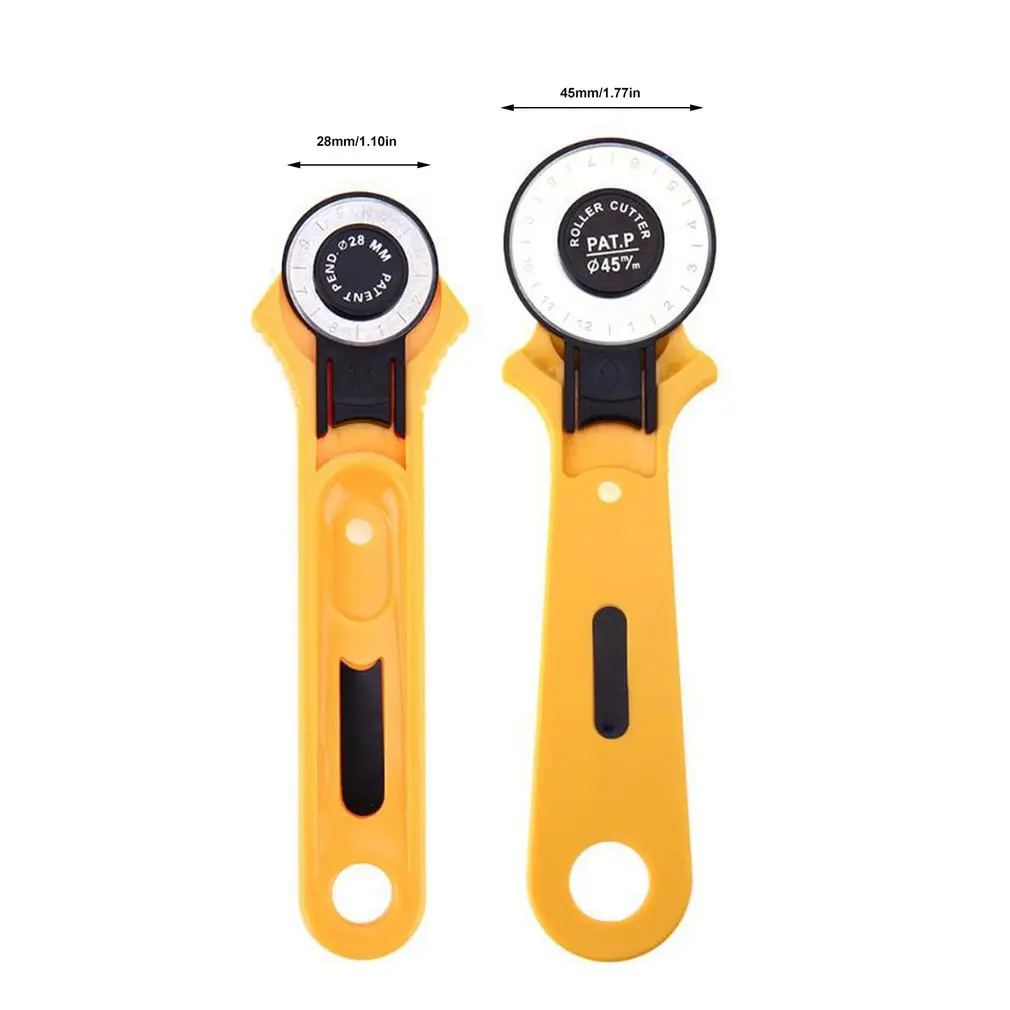 28/45mm Patchwork Roller Wheel Round Knife Cloth Rotary Cutter Cutter Fabric Leather Craft Cutter DIY Arts Crafts Sewing Tool