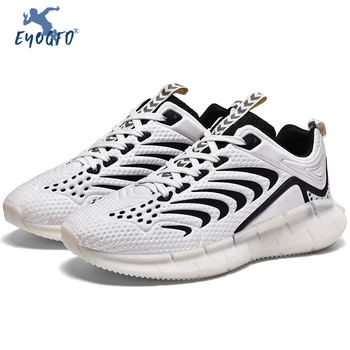 

New White Fashion Men's Shoes Portable Breathable Running Shoes 46 Large Size Sneakers Comfortable Walking Jogging Casual Shoes