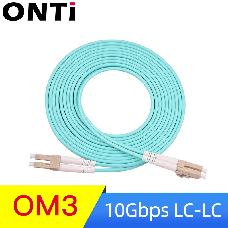 

ONTi 10G OM3 LC-LC UPC Multimode Duplex 3.0MM Fiber Optic Patch Cord LC-LC fiber optic patch cable Fiber Optic Patch Cable