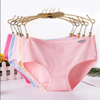 

1PCS Cotton Panties Natural cotton briefs Lingerie Women Underwear Sexy Ladies lingerie Briefs Intimates Knickers Womengrils