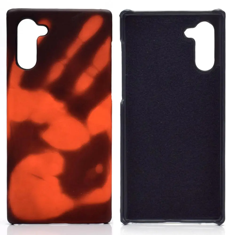

Hot Discoloration Case For Samsung Galaxy S10 Plus S10e Note 10 Pro 9 8 S8 S9 Plus A20 A40 A50 A70 PU Matte Thermal Sensor Case