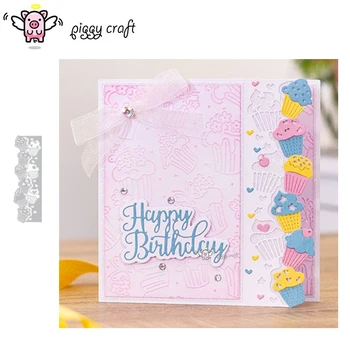 

Piggy Craft metal cutting dies cut die mold Cake ice cream edge frame Scrapbook paper craft knife mould blade punch stencils die