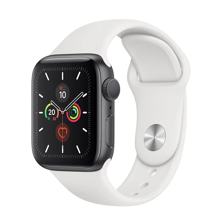 Apple Watch Series 5 алюминиевый корпус с спортивной лентой - Цвет: Silver