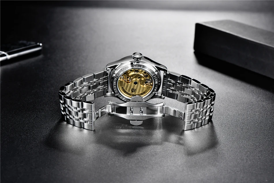 PAGANI DESIGN Top Marke Herrenuhr Mode Tourbillon Automatik Mechanische Uhr Herren Edelstahl Wasserdichte Uhr Relogio Masculino