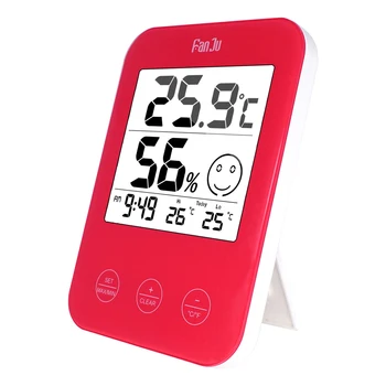 

FanJu FJ718 LCD Thermometer Hygrometer Weather Station Tester Temperature Digital Table Desktop Clock 2 Colors