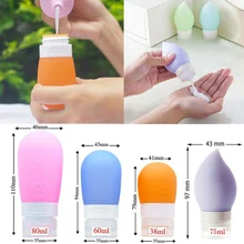 Пустая силиконовая дорожная упаковочная бутылка, пресс-бутылка для лосьона, шампуня, ванны, контейнер