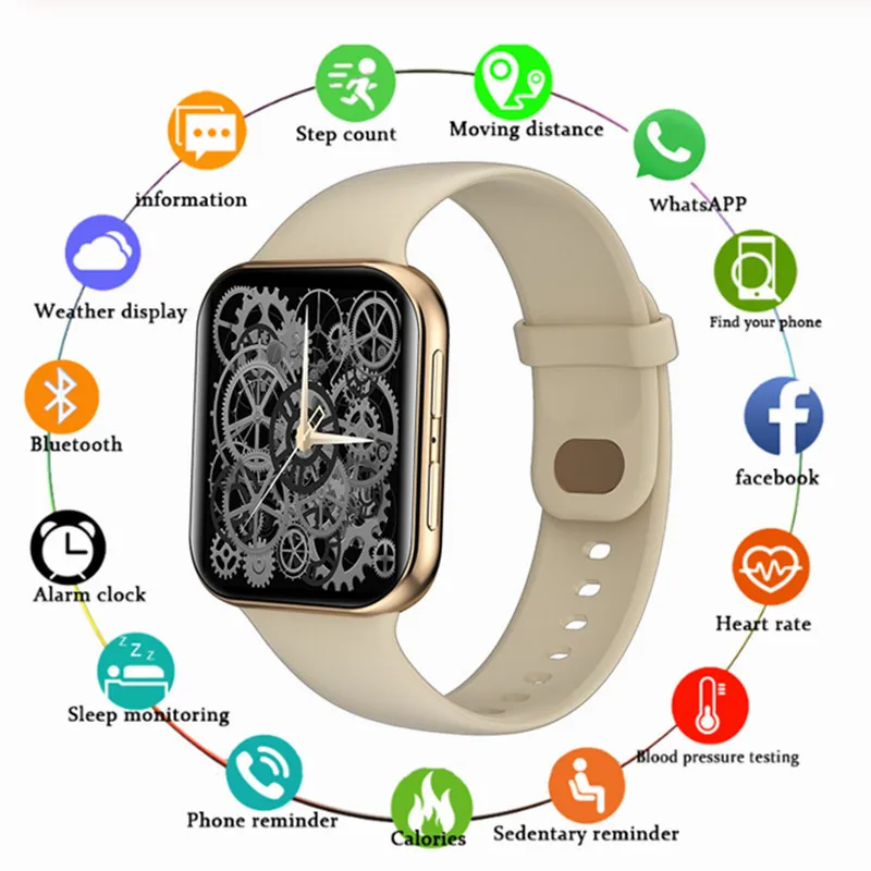

2020 New CK68 Smart Watch Body Temperature Bluetooth Phone Smart Watch Blood Pressure Heart Rate Sleep Monitoring SmartWatch