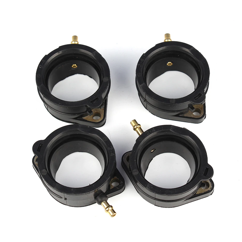 16065-1210 4pcs Motorcycle Carburetor Intake Boot for Kawasaki ZX1100 ZX-11 Ninja 1990-2001& ZX1200C ZZR1200 2002-2005