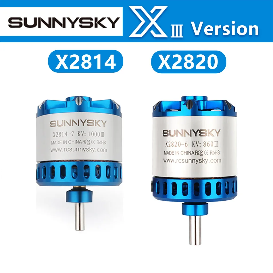 Бесщеточный мотор SUNNYSKY для радиоуправляемых квадрокоптеров самолетов крыльев и