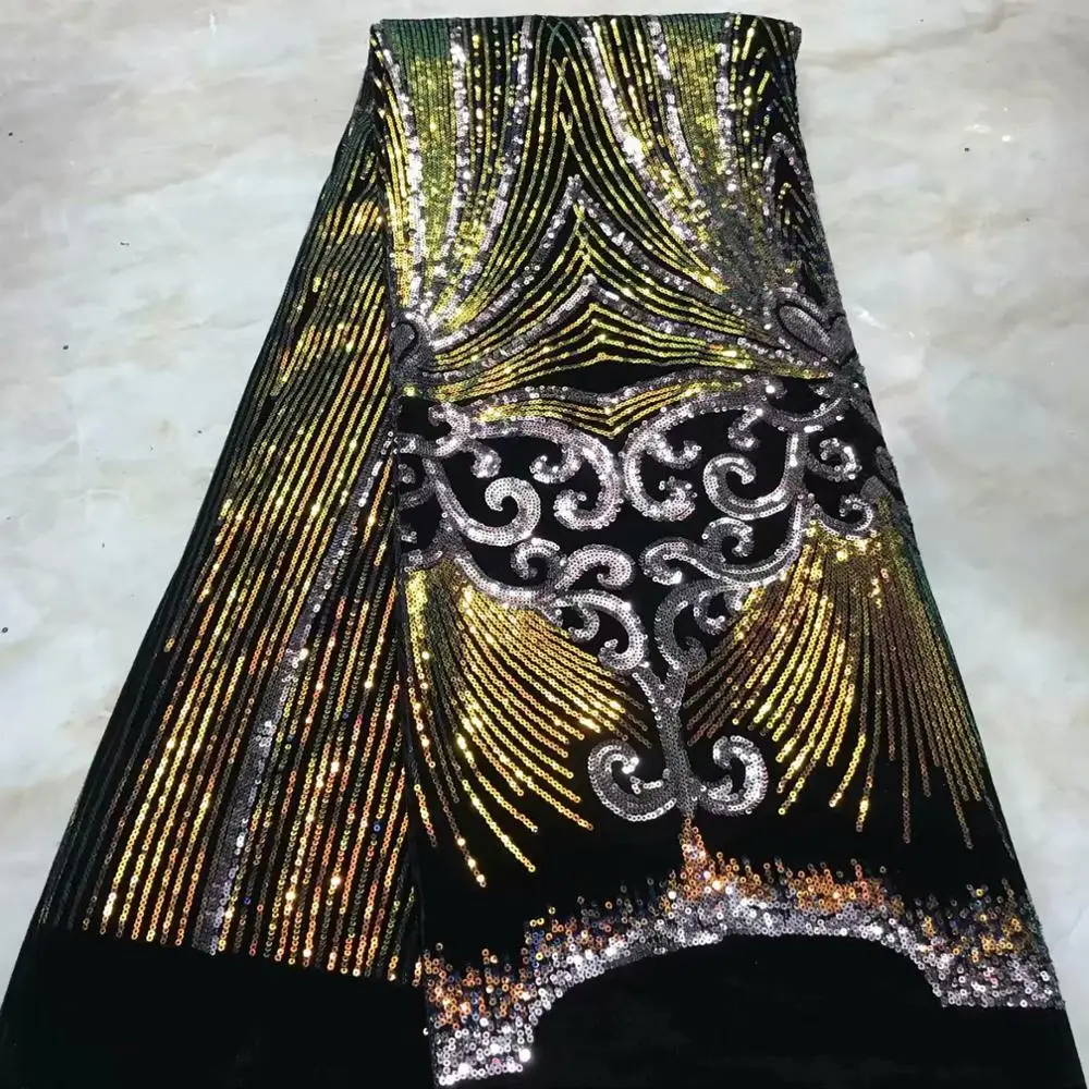 Популярные нигерийские кружева с блестками ткань высокого качества африканский тюль кружева sequince ткань для свадебных платьев