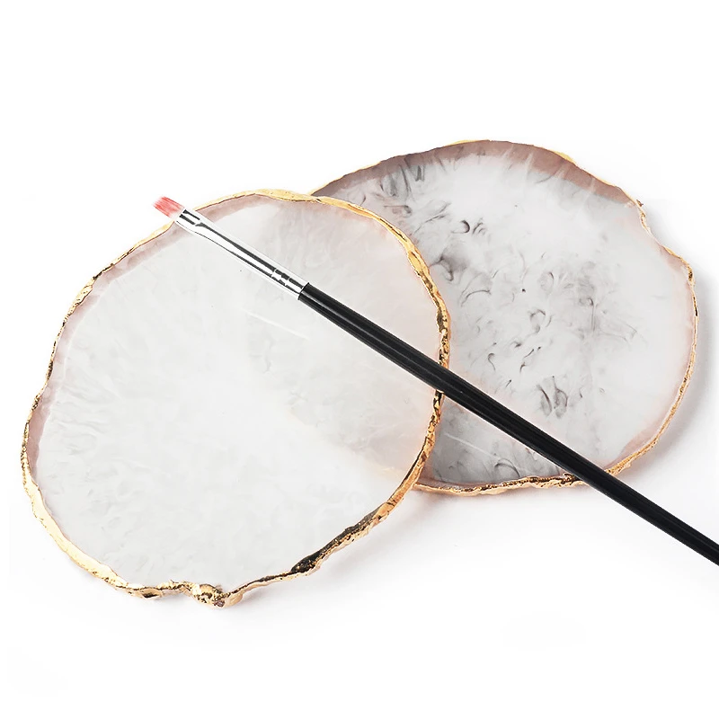 Resin Storage Painted Palette Tray Drawing Color Palette Nail Art Display Cosmetic Artist Mixing Pa