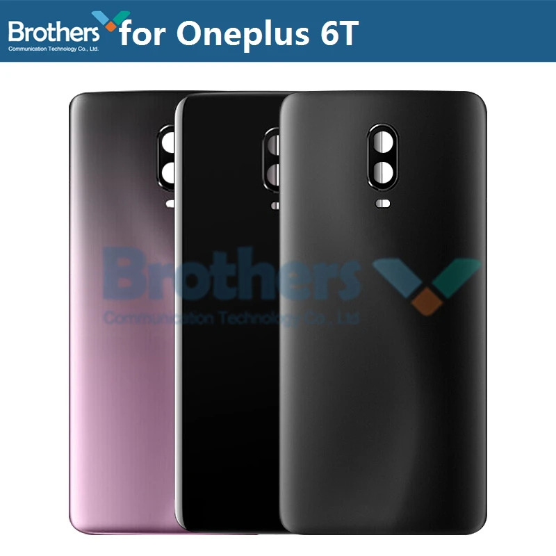 Battery Housing for Oneplus 6T 6 Battery Door for Oneplus 6T Back Case Back Cover Door Back Housing Phone Replacement New TOP