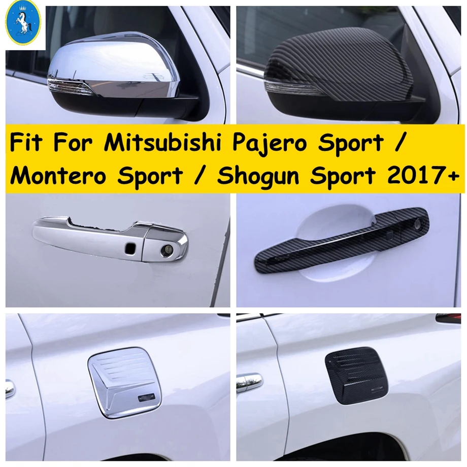 

Rearview Mirror / Door Handle / Oil Fuel Tank Cover Trim For Mitsubishi Pajero Sport / Montero Sport / Shogun Sport 2017 - 2021