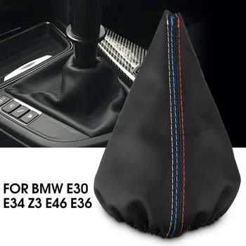 

PU Leather Car Gear Shift Lever Collar Boot Covers for BMW E46 E36 E30 E34 Z3