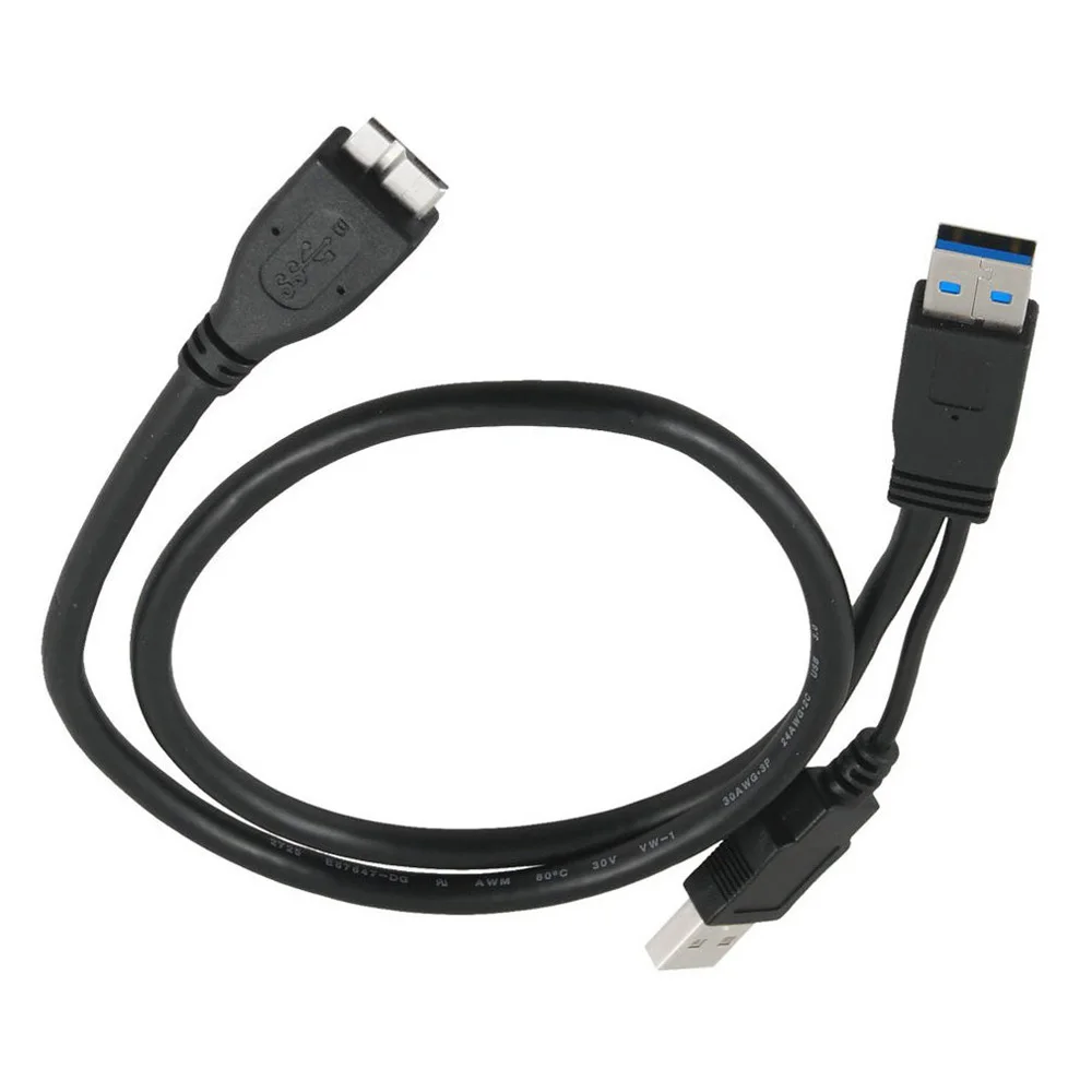 Полезный HDD USB 3,0 кабель type-A Male-Micro B Y кабель для Переносной жесткий диск высокая скорость