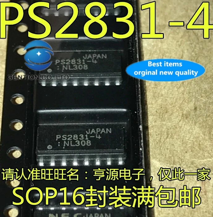 

20 шт., 100% новый и оригинальный фотоаппарат, фотоэлектрический изолятор PS2831 PS2831-4-4 - F3 - A SOP - 16