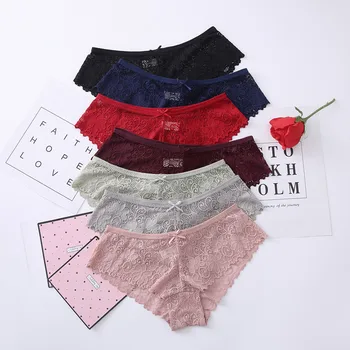 

Plus Size S/XL Fashion High Quality Women's Panties Transparent Underwear Women Lace Soft Briefs Sexy Lingerie intimates