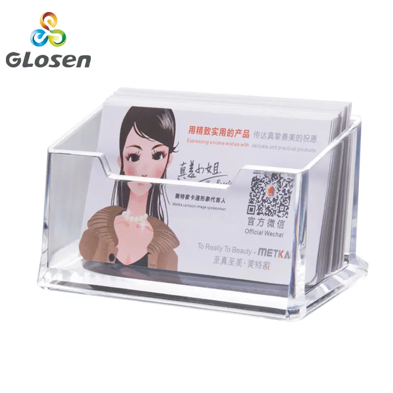 

Business Card Holder Single/double/three layer Business Exhibition Acrylic Transparent storage box Thick simple fashion Glosen