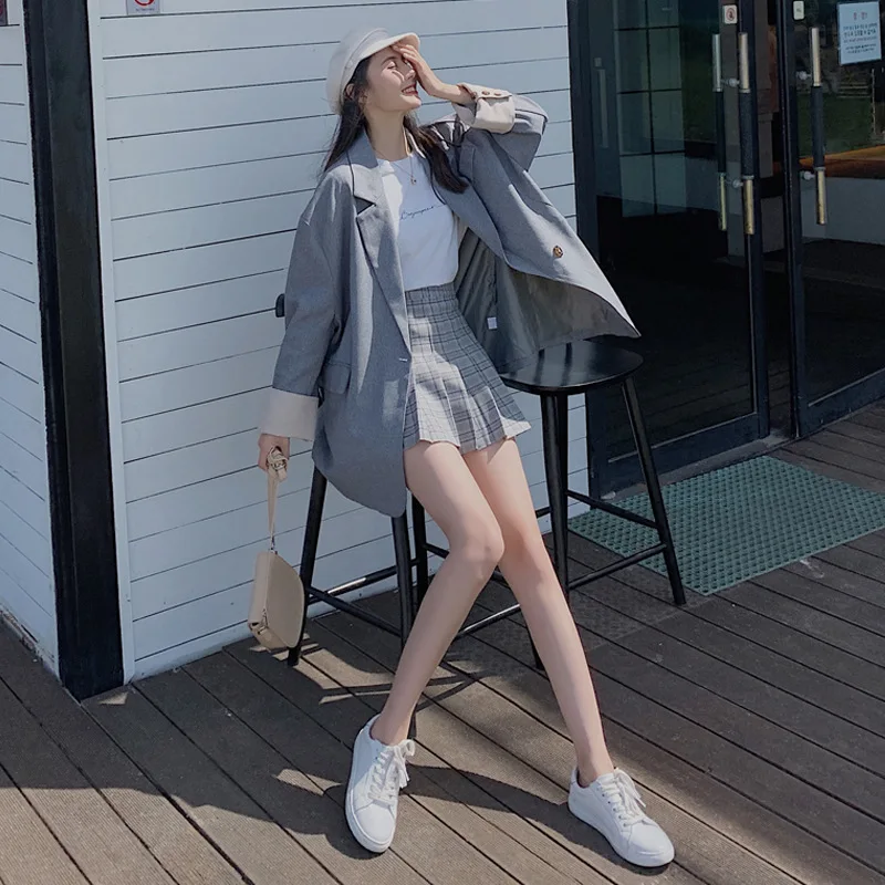 

WOMEN'S Small Business Suit Coat Sense of Design Non-mainstream CHIC Online Celebrity 2019 New Style Autumn Students Suit Versat