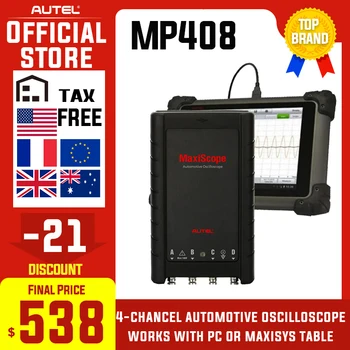 

FOR Autel MaxiScope MP408 4 Channel Automotive Oscilloscope Basic Kit Works with Maxisys MS906BT MS908 MS908PRO oscilloscope