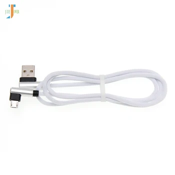 

100pcs/lot Charging Cable 90 Degree Fabric Type C Cable for Samsung GALAXY S8 S9 Note8 Huawei P20 Mate10 USB C Phone Cables