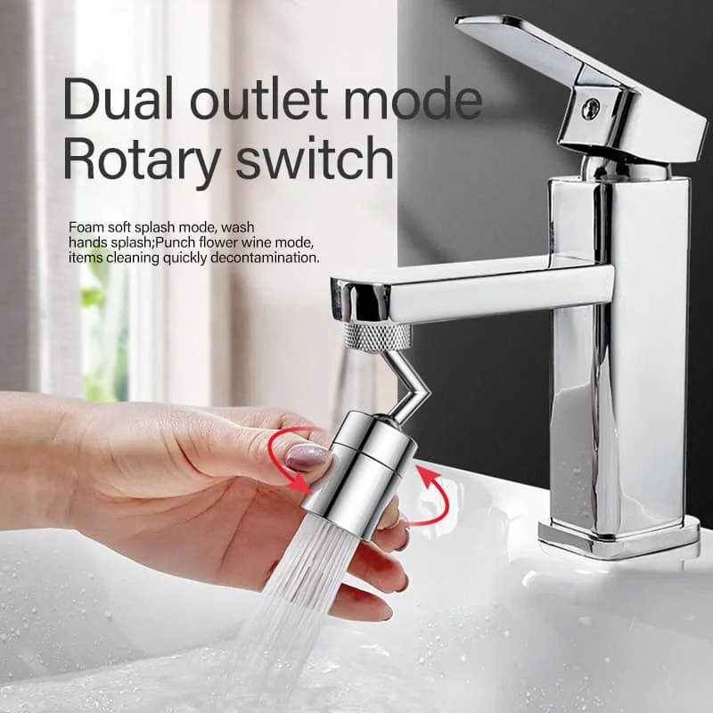 

Innovative Kitchen Faucet ABS + Stainless Steel Splash-Proof Universal Tap Shower Water Rotatable Filter Sprayer Nozzle
