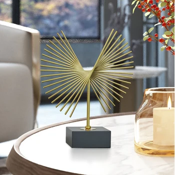 

Figurine European Style Living Room Metal Ornament TV Cabinet Porch Home Decor Accessories Art Coffee Bar Desk Office Gift Craft