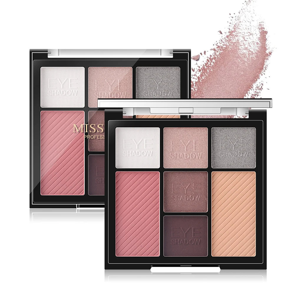 7 Color Eyeshadow Blush Palette 24Hours Not Fade Waterproof Smudge Proof Brighten Skin Color Eye Shadow 4