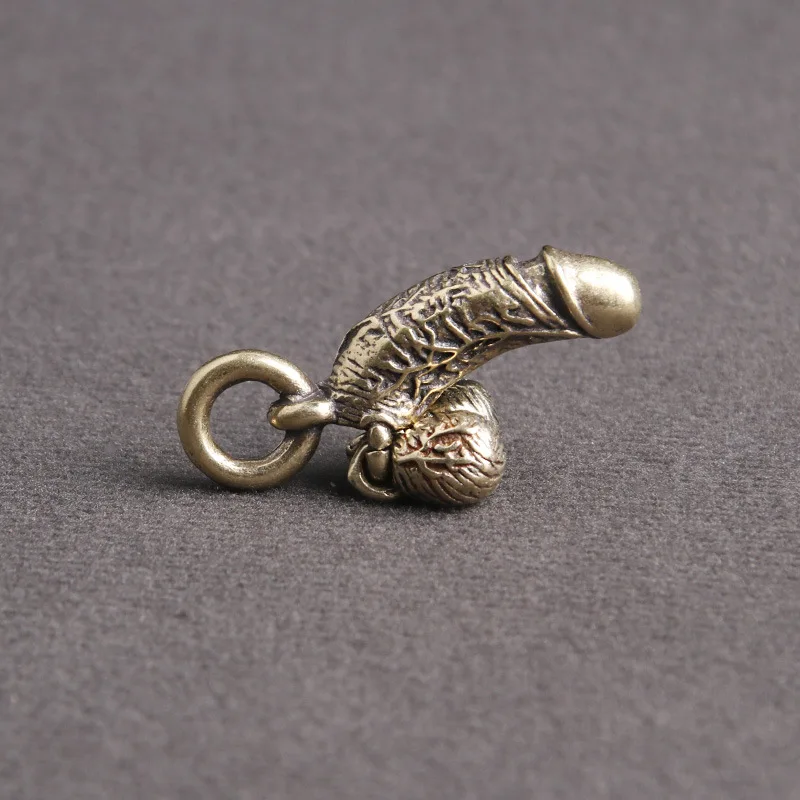 brass man penis pendant (1)
