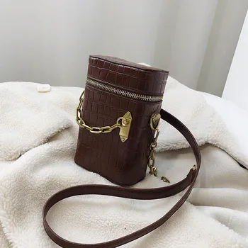 

Bolso mujer Stone Pattern Crossbody Bags For Women 2020 Shoulder Bags Leather Purse Vintage Bucket Bag Messenger Bag