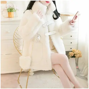 

Women New 2021 Autumn Winter Solid Lamb Fur Faux Wool Fur Coat Female Soft Warm Jacket Ladies Plush Casual Loose Outerwear B237