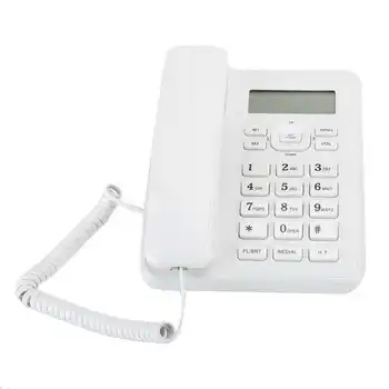 

White Desktop Phone Fixed Landline Phone Wire Telephone for Home Office Hotel Buisness telefon