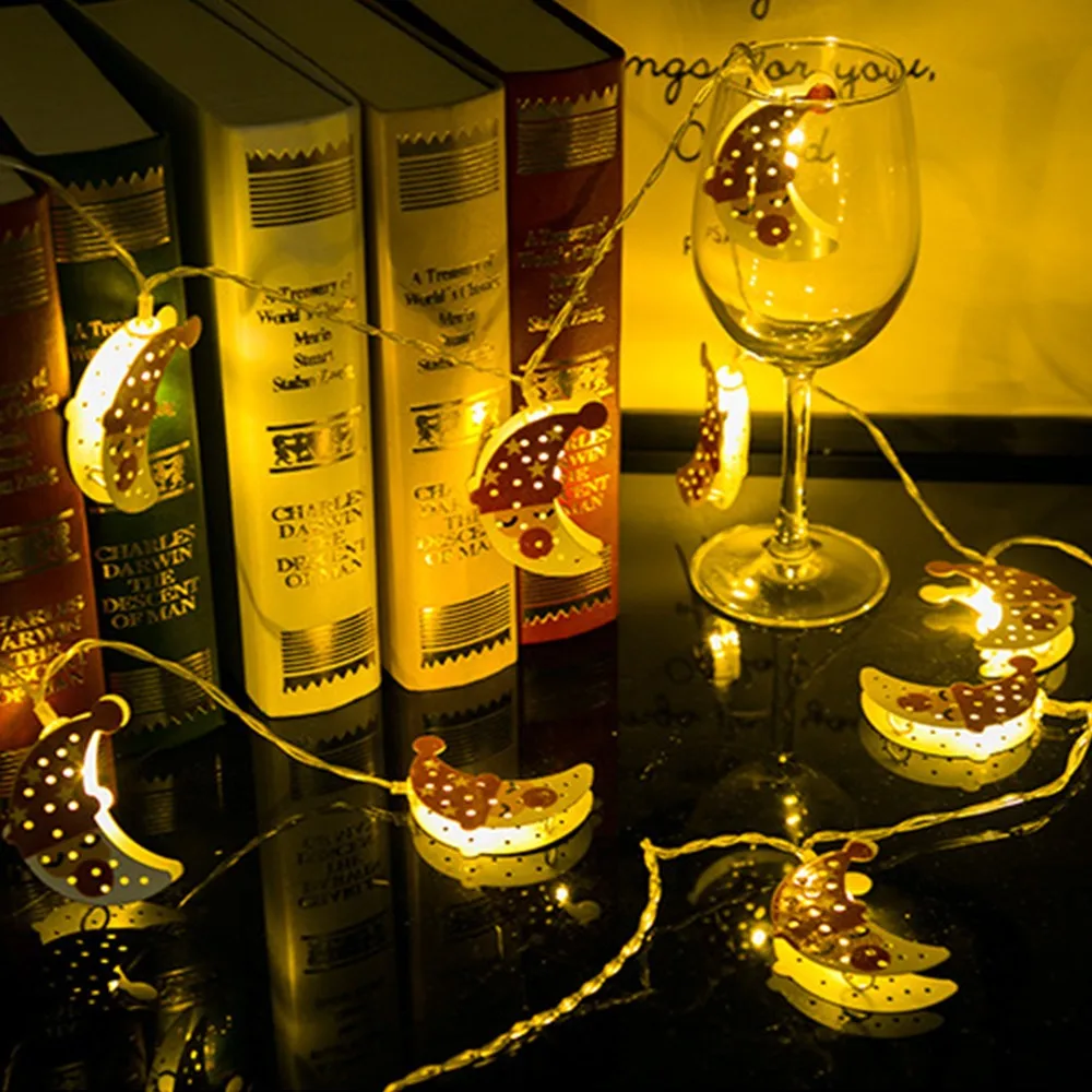 

leaves Christmas tree lights 3m Battery Powered fairy led string light garland wedding home decoration mini led copper lights
