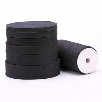 

3/8" 10MM 5/8" 15MM 7/8" 20MM 1" 25MM AND 30MM100% cotton natural BLACK Herringbone belt cotton ribbon 50yard/lot lace set