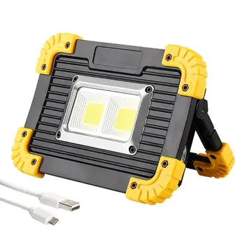 

Portable COB LED Work Light Outdoor Floodlight Tent Light Emergency Lamp Camping Flashlight USB Rechargeable