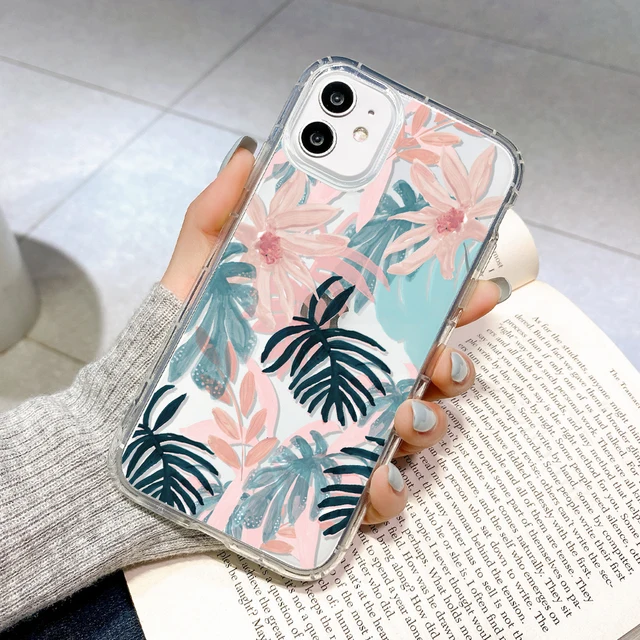 Case For Iphone 12 Pro Max Cases Silicone Funda Iphone 11 Pro 13 Mini XR X Xs Max 7 8 Plus Capa iphone11 Pro Flora Phone Covers U362