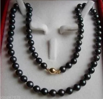 

Women Gift Freshwater 8-9mm Black SaltWater Cultured Pearl Necklace