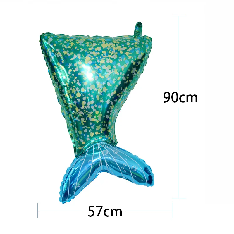 88 см, гелиевый воздух, надувные фольга, хвост русалки, воздушные шары, украшения для дня рождения, вечерние Детские Русалочки Ариэль