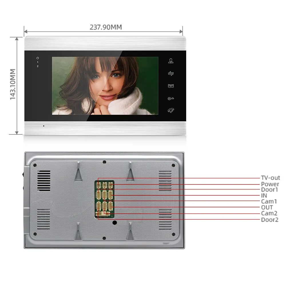 Doornanny Video Intercom For Home Apartment WiFi Tuya Smart Video Doorbell Video Entry Phone AHD Door Peephole Camera Bell