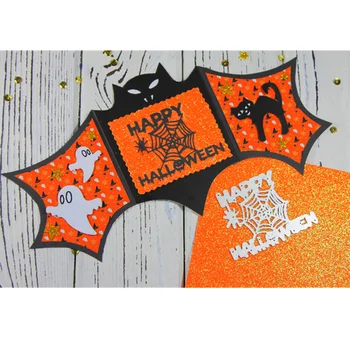 

Kokorosa Happy Halloween Cutting Dies Metal Dies New 2019 Scrapbooking Album Card Making Embossing Stencil Diecuts Decoration