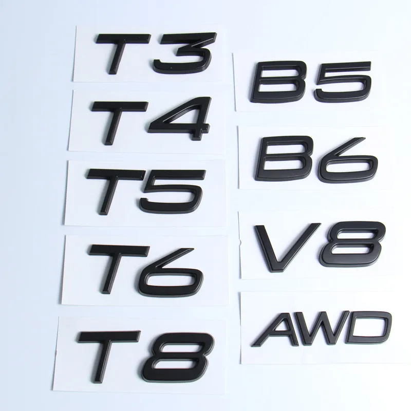 

1 шт., английский стикер для Volvo T3 T4 T5 T6 T8 B5 B6 B8 V8