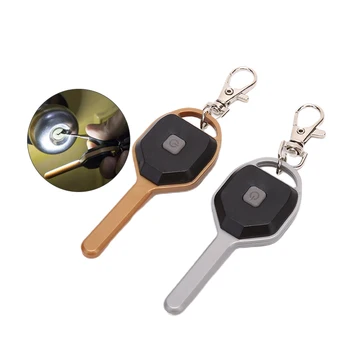 

Mini LED Flashlight Keychain Light Portable Key Lanterna Small Torch 2 Modes Outdoor Glare