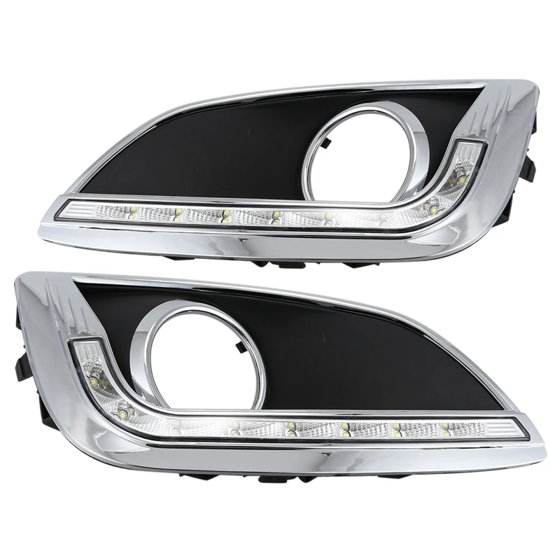 LED DRL Daytime Running Light Fog Lamp 12V Car Running Lights for Hyundai IX35 Ix 35 2010-2013 - 4000272324765