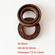 

30x48x7/8/10 30x50x7/8/10/12 30x52x7/8/10/12 TC Skeleton Double Lip FKM Rubber Oil Seals O Ring Gasket