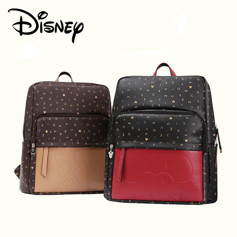 Disney Минни Микки письмо Роскошные пеленки бутылка для сумки Кормление Путешествия подгузник сумка рюкзак детские сумки для мамы сумка Д