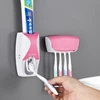 Automatic Toothpaste Dispenser Plastic Lazy 5 Toothbrush Holder Squeezer Bathroom Shelves Bathing Accessories 2