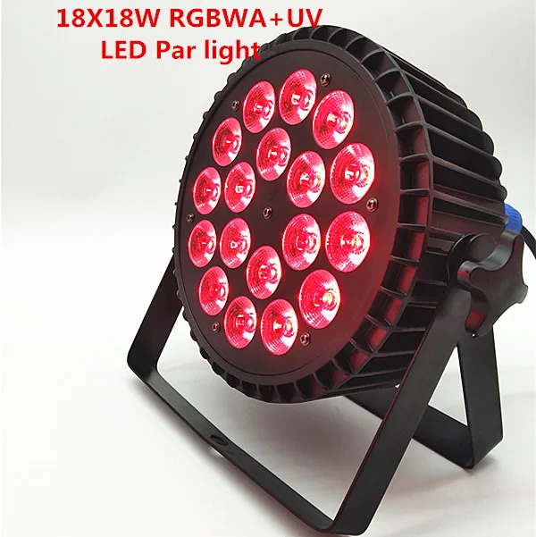 6 шт. литой алюминиевый 18x18 Вт 6 в 1 светодиодный светильник RGBWA+ УФ полноцветный панельный светильник DMX512 управление диско DJ KTV вечерние светильник для сцены