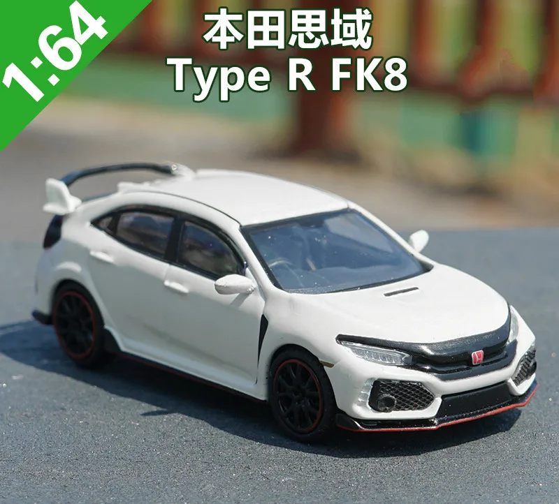 1: 64 Honda Модель Civic Тип R FK8 Civic сплав модель автомобиля с упаковкой коробки